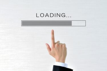 読み込み時間のあるホームページ